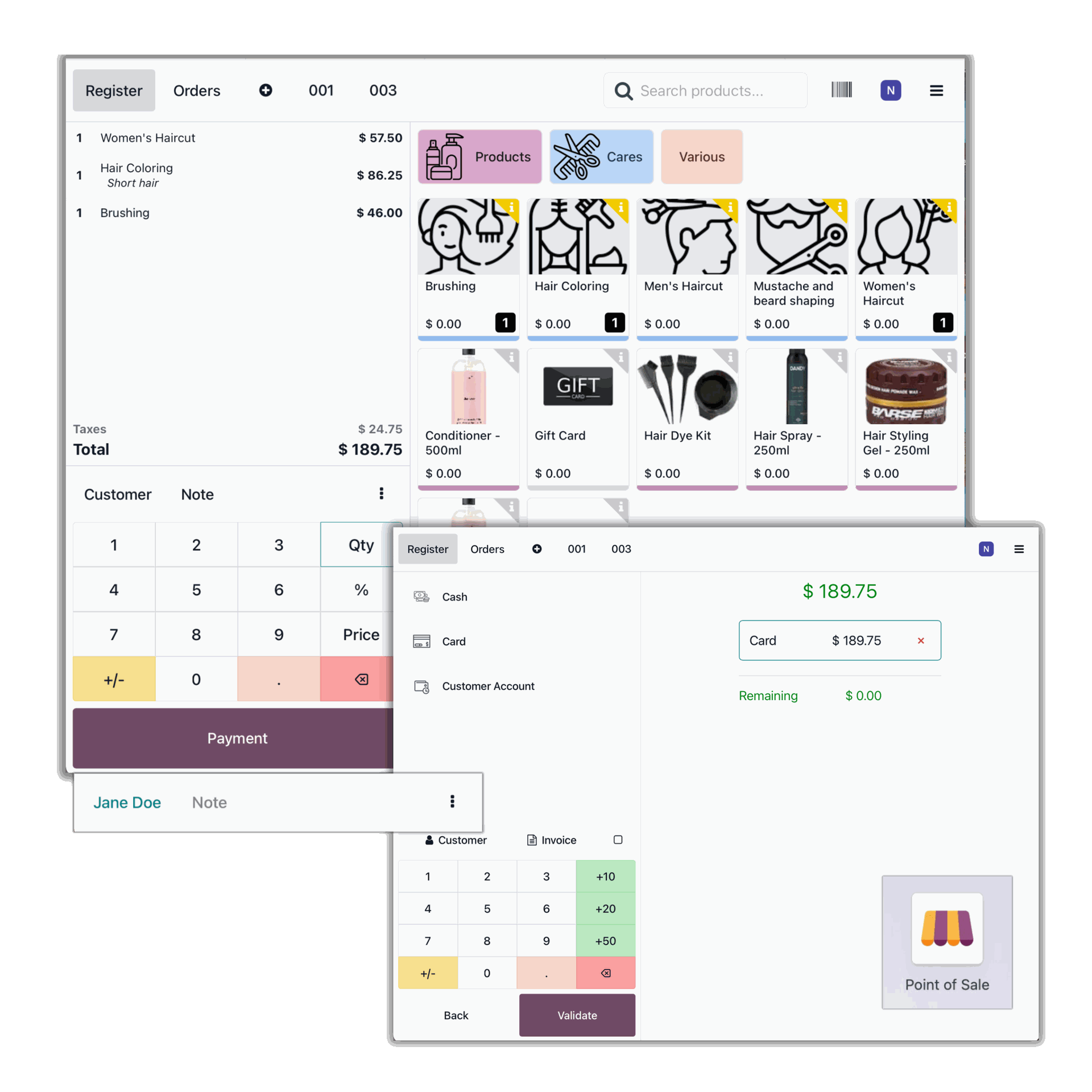 odoo point of sale point of sales for hair salons on odoo