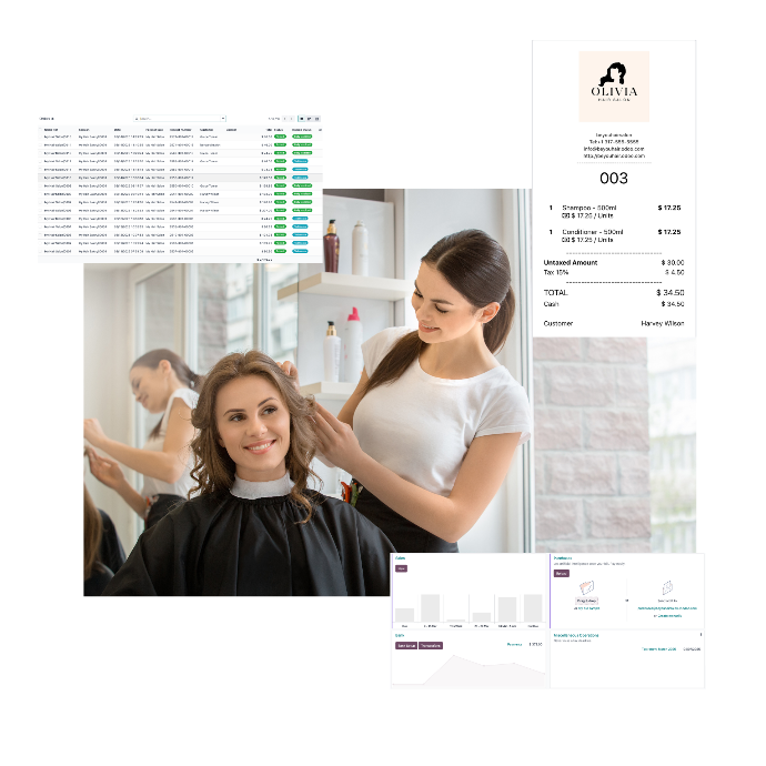 easy payments with odoo for salons
