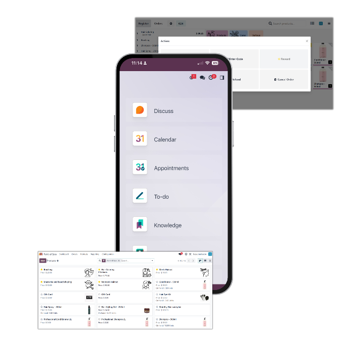 Unless flexible and remote work with Odoo smart client management