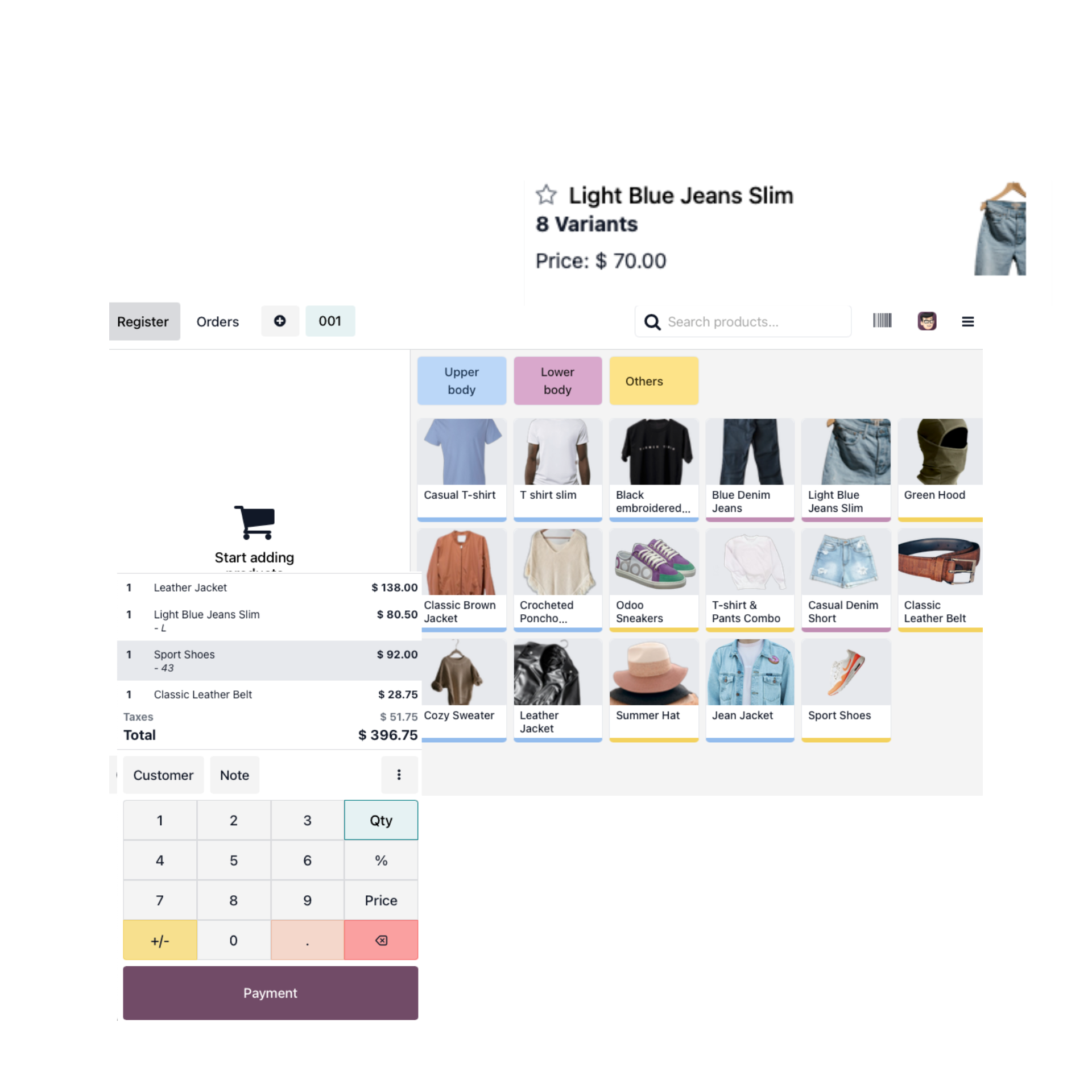 Point-Of-Sales using Odoo for your Clothing retail business