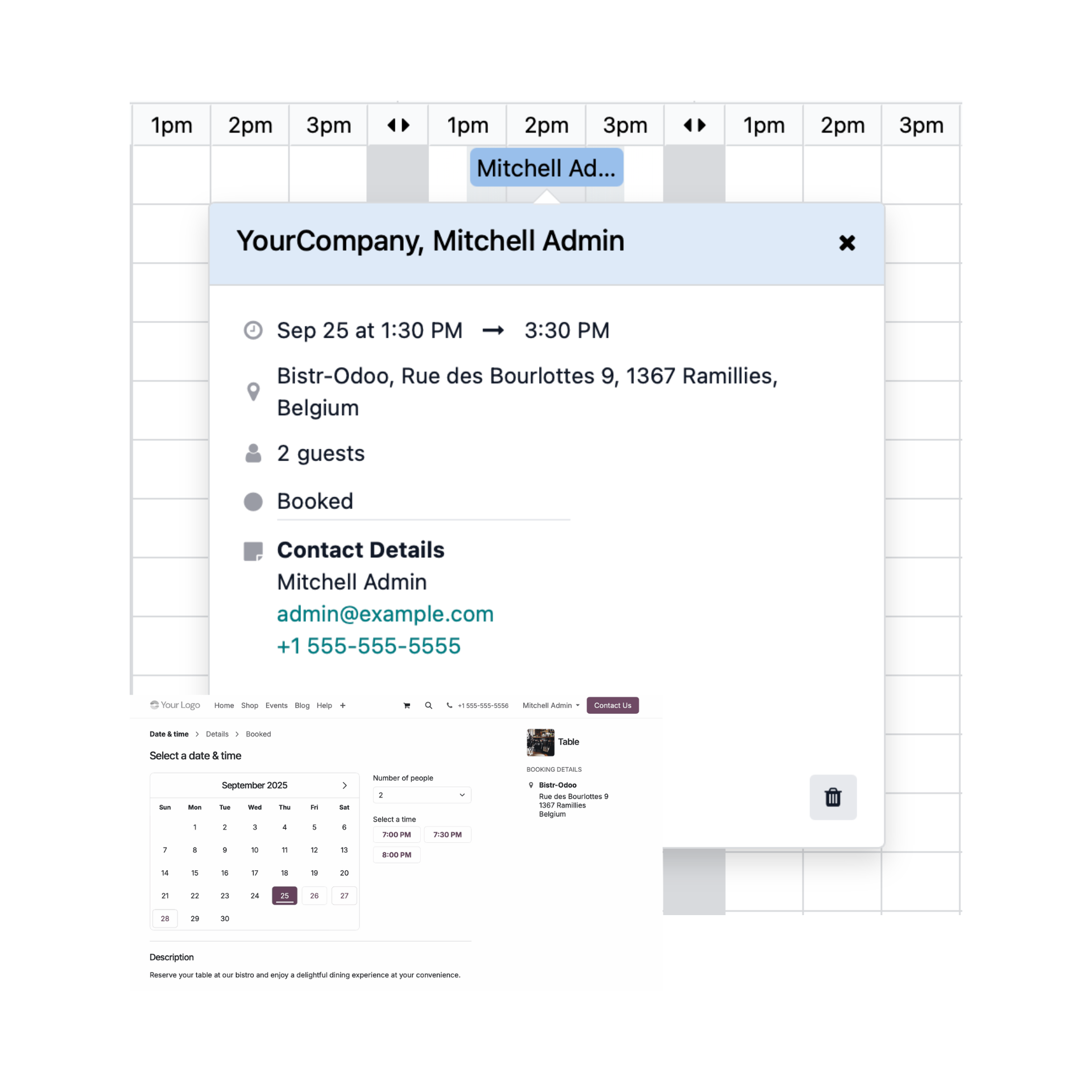 Streamline booking and reservations with Odoo