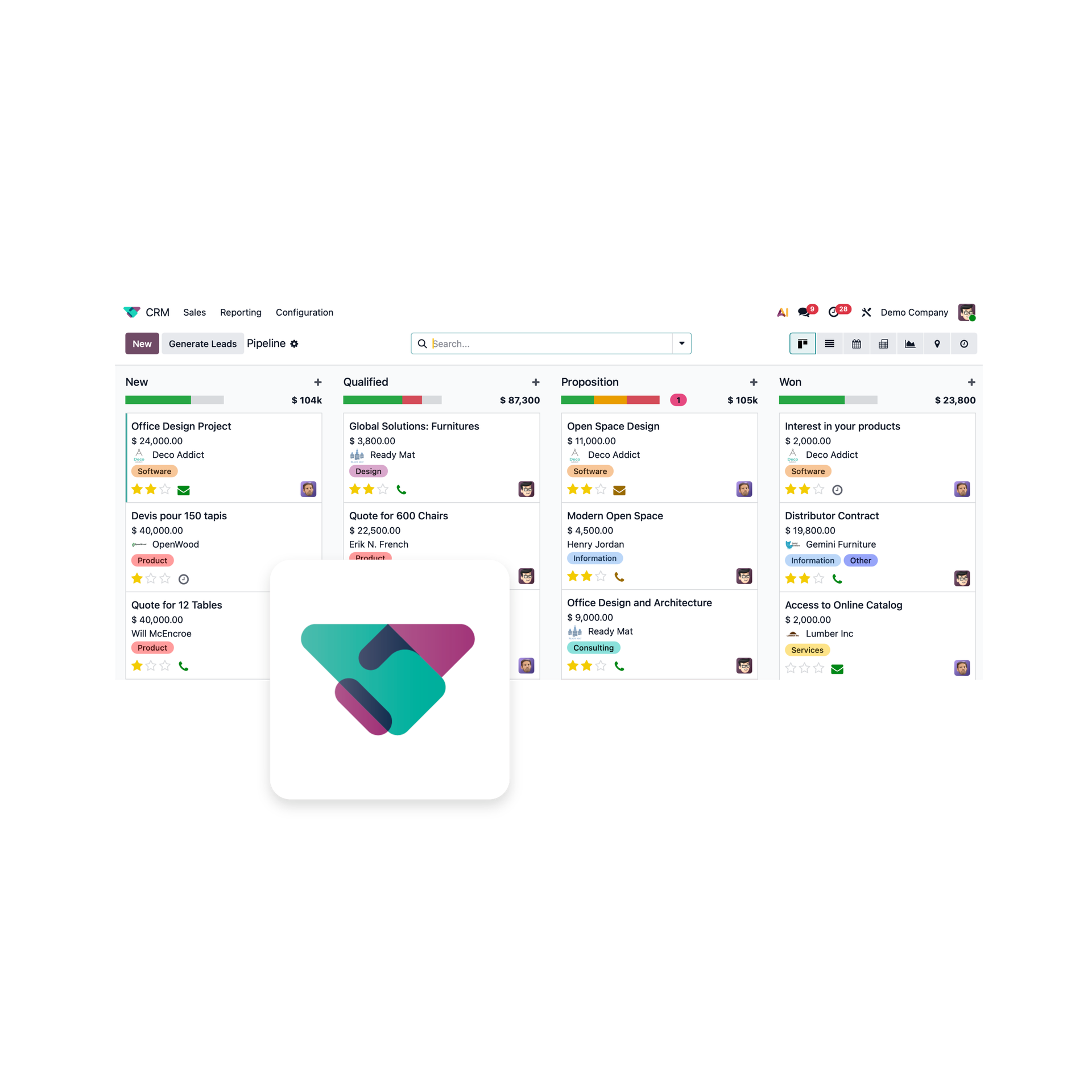 smart client management crm with odoo
