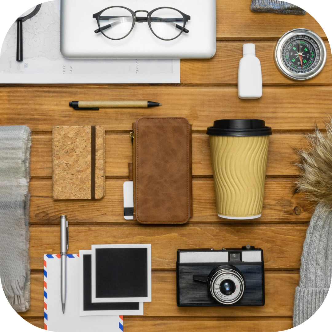 a photo of materials to have on set 