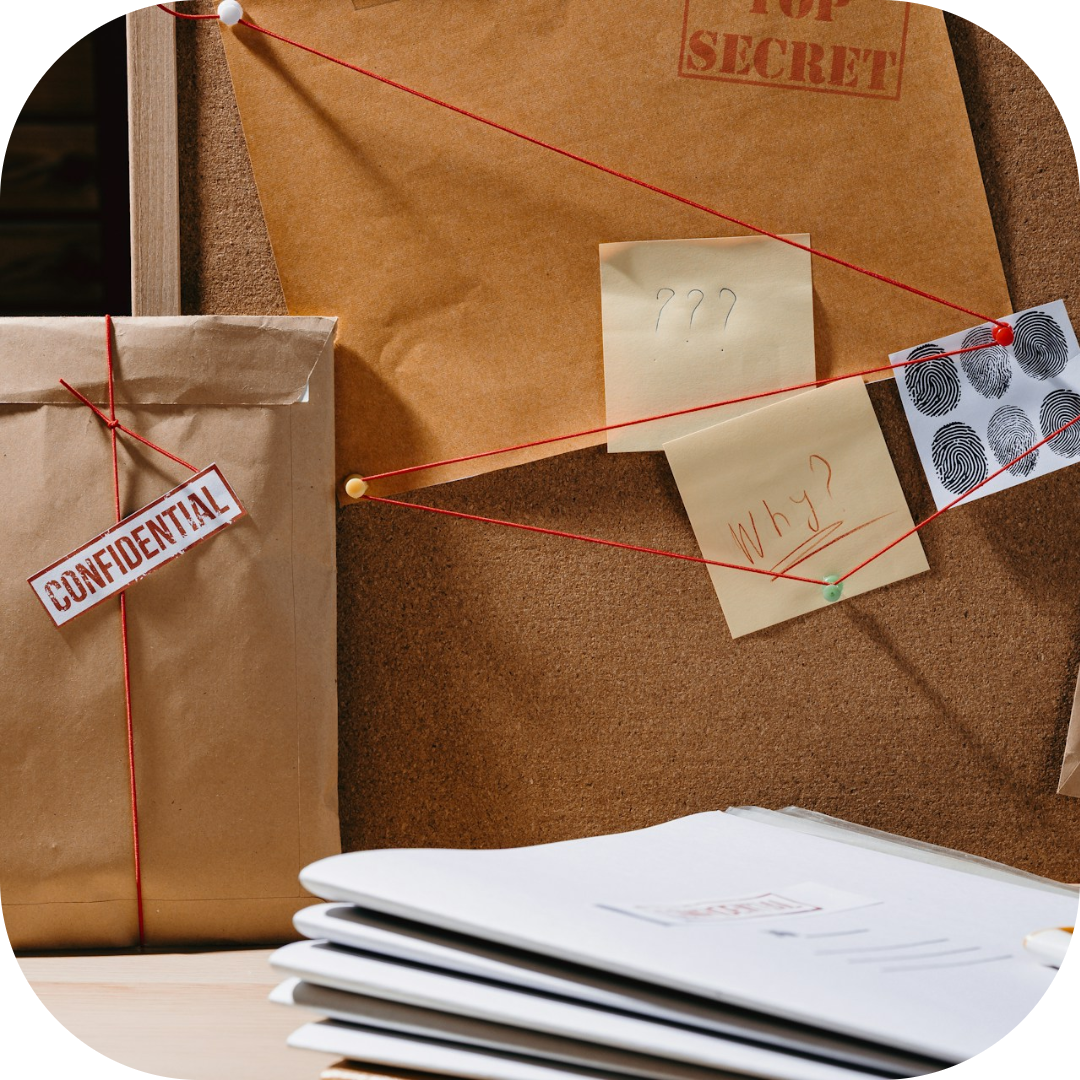 confidential documents and finger prints