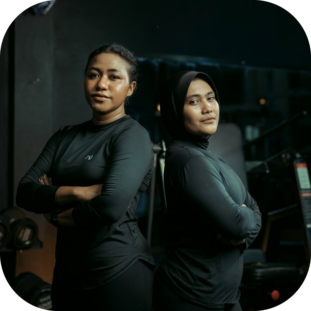 trainers standing strong