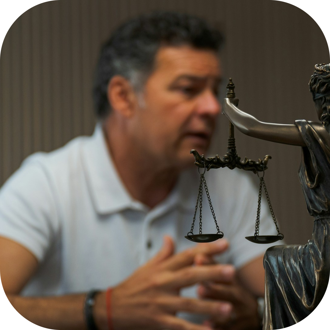client in a discussion